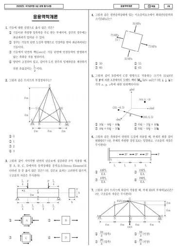 2023년 국가공무원 9급 응용역학개론 (나) 썸네일 이미지